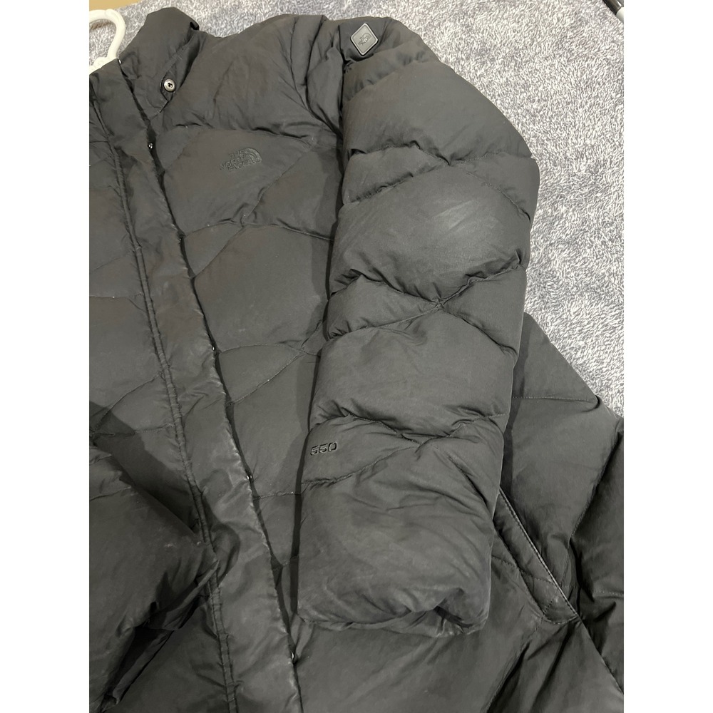 The North Face Miss Metro Parka Black 550 Down Quilted Winter Coat Womens XL - Picture 5 of 16